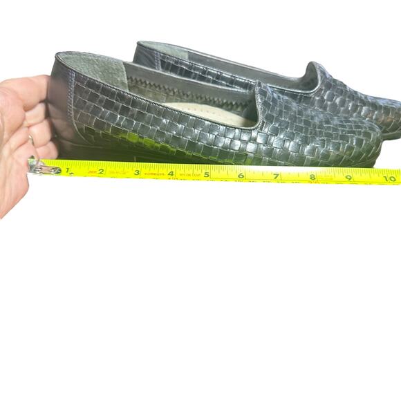 Trotters Black Woven Leather Loafer Flats - Size 8.5 - Picture 12 of 13